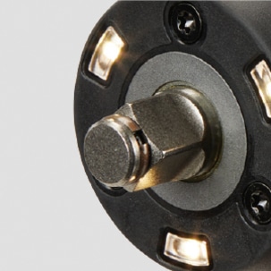 M18 FUEL mid-torque impact wrench holds sockets with just friction for easy socket changes.