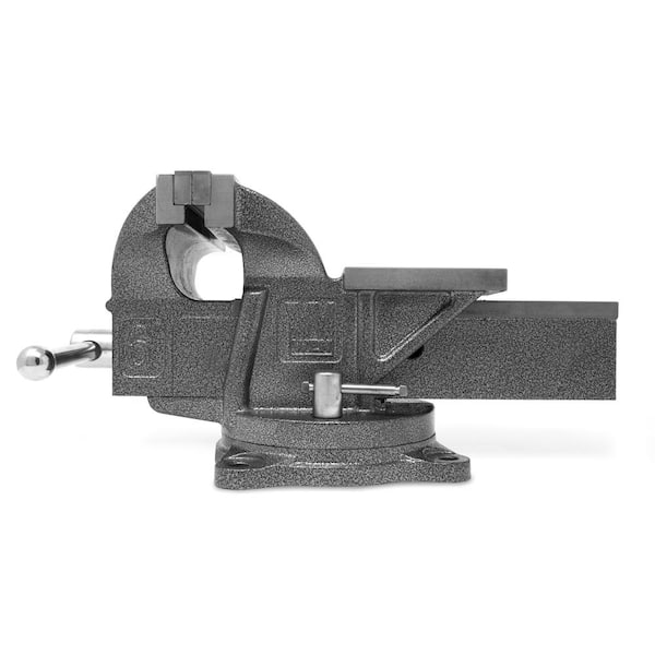 WEN 456BV 6 in. Heavy-Duty Cast Iron Bench Vise with Swivel Base - 3