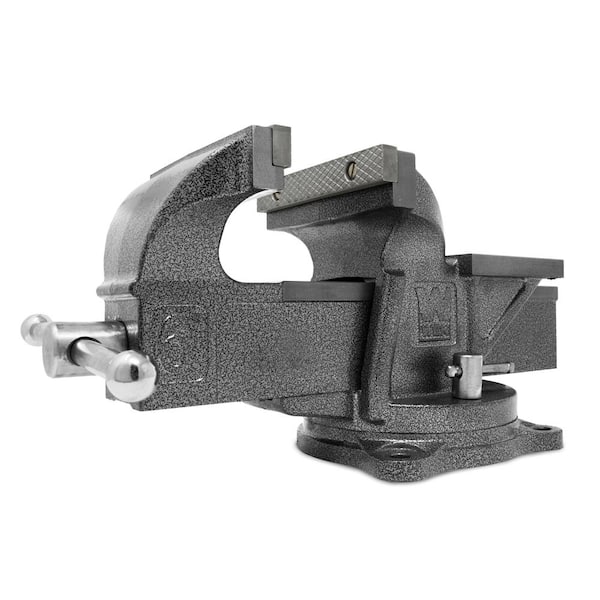 WEN 456BV 6 in. Heavy-Duty Cast Iron Bench Vise with Swivel Base - 1